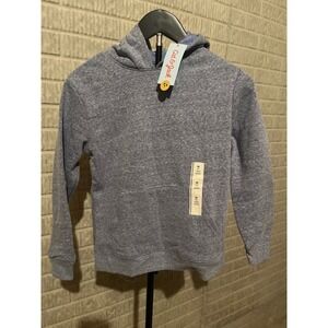 Cat Jack Medium 8 Blue Heather Long Sleeve Hoodie Sweatshirt Boys